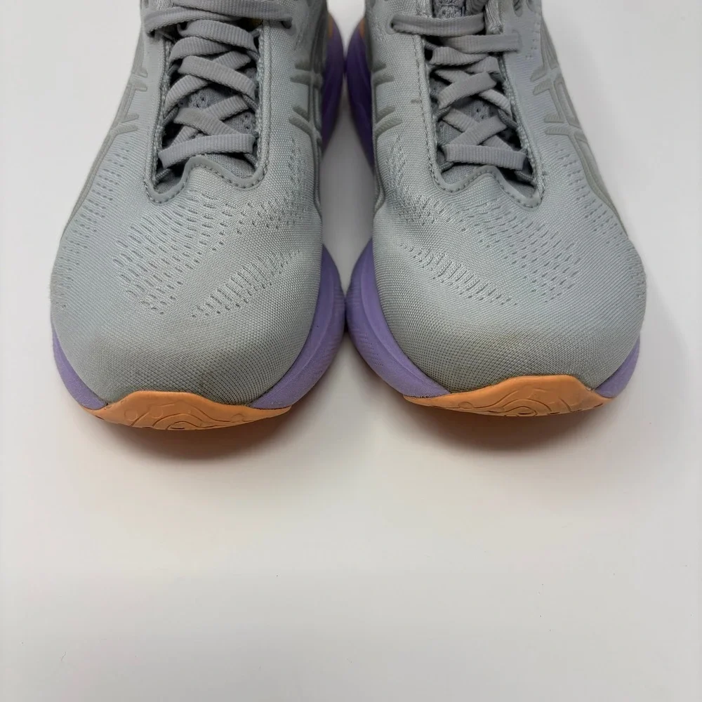 ASICS Gel-Nimbus 25 Size 6.5 Women Grey Purple Orange Running Shoes 1012B356